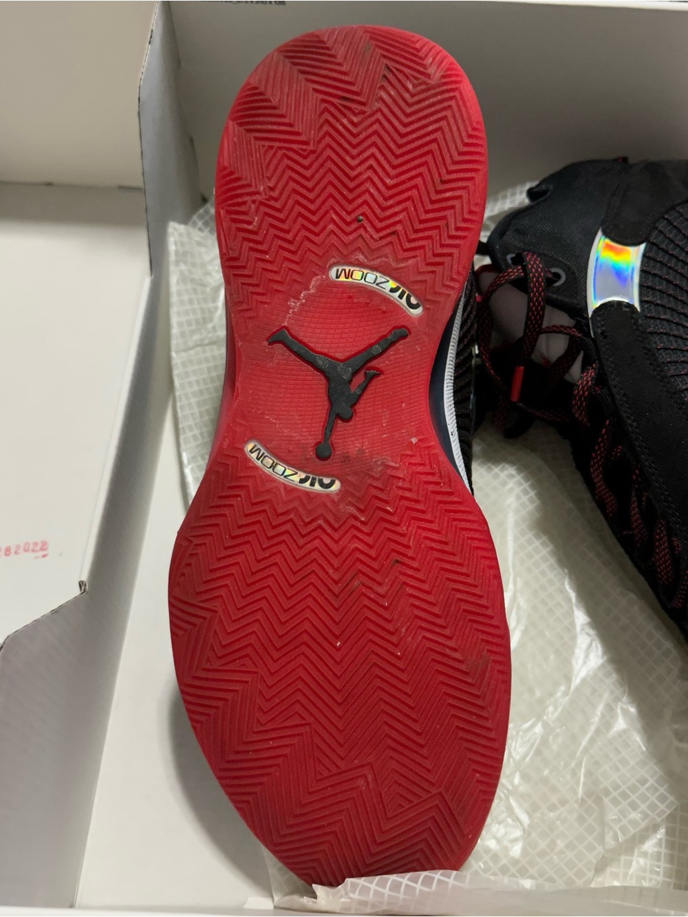 2021 Nike Air Jordan 35 'Bred' Black/Fire Red/Reflect silver - Picture 6 of 11